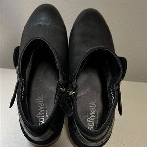SoftWalk Black Ankle Booties